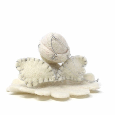 White Angel Felt Ornament