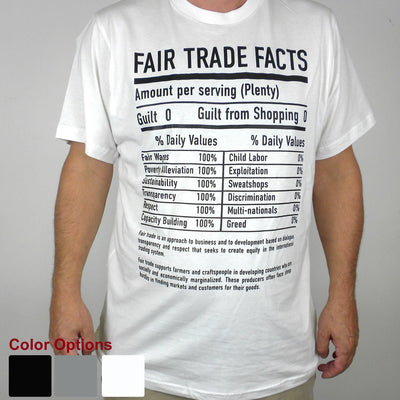 White Tee Shirt FT Facts on Front - Unisex Medium