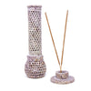 Handmade Jali Soapstone Incense and Candle Holder