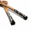 Olive Wood Serving Set, Boomerang Batik Handles