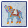 Upcycled Decorative Pillow Cover or Wall Tapestry with Horse Applique - Colors will Vary