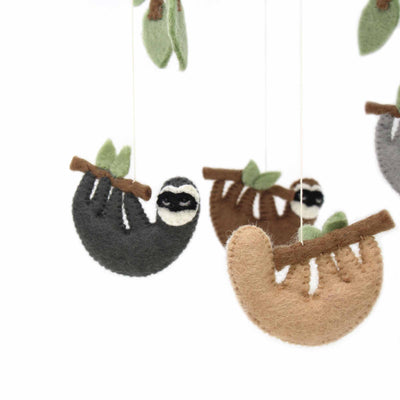 Sloths Felt Nursery Mobile