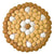 Gold Flower Felt Ball Trivet