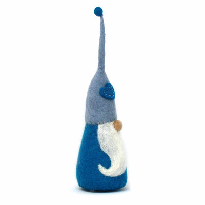 Handcrafted Felt Winter Blue Merry Gnome Décor