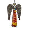 Paper Mache and Metal Angel Ornament from Haiti - MULTICOLOR