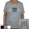 Gray Fitted Tee Shirt Small FT Front - FT Facts on Back - Small