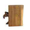 Carved Wood Zebra Book Ends, Set of 2