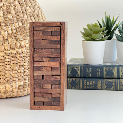 Handmade Sheesham Wood Jenga Game