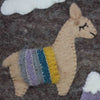 Llama Felt Zipper Pouch