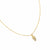 Necklace: 14k Gold Plated Leaf Pendant with Chain