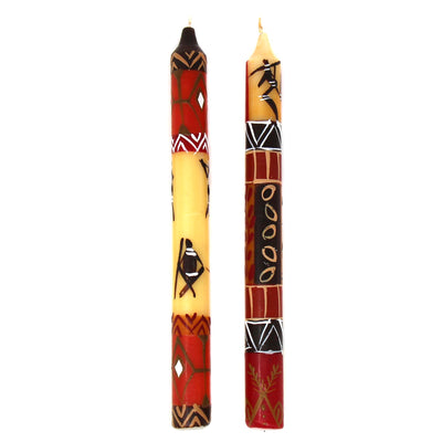 Hand-Painted Dinner Candles, Pair (Damisi Design)