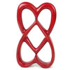 Double Heart 4 inch Red