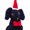 Black Labrador Santa Handmade Felt Ornament