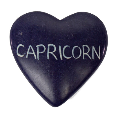 10-Pack - Soapstone Zodiac Hearts - Capricorn