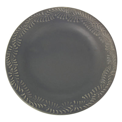 Encantada Handmade Pottery 11.75 Set of 2 Dinner Plates, Gris