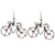 Recycled Wire Bicycle Earrings - Set of 10