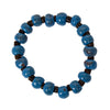 Handcrafted Stackable Set Clay Bead Bracelets from Haitian Artisans, Blue Hues