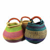 Bolga Pot Basket - Mixed Colors