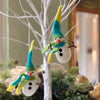 Icy Winter Snowman Felt Ornament