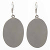 Lavender Frost Abalone Oval Earrings