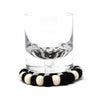 Black & White Felt Ball Coasters, Set of 4