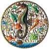 Sea Creatures Haitian Steel Drum Wall Art, 34 inches
