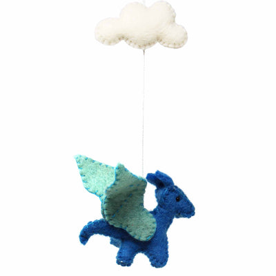 Blue Dragons Felt Nursery Mobile