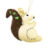 Squirrel Felt Ornament