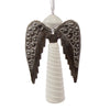 Paper Mache and Metal Angel Ornament from Haiti - WHITE