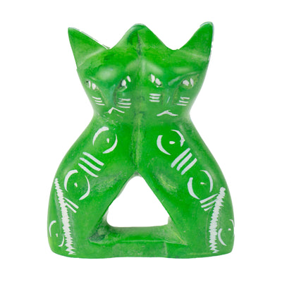 Single Soapstone Lovey Cats - 4 -inch