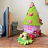 Handcrafted Purple Felt Fairy House