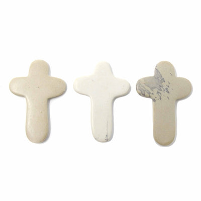 10-Pack - Soapstone Comfort Crosses