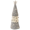 Christmas Tree Topper or Tabletop Decor, Set of 3 Grey