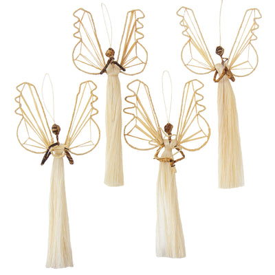 Shop by Design - 9-Inch Sisal Angel Ornaments