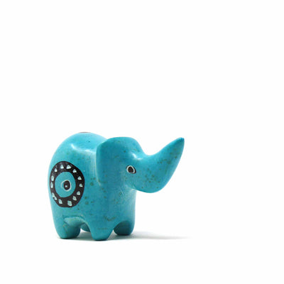 5-Pack - Kisii Soapstone Elephants - Mini - Assorted Colors