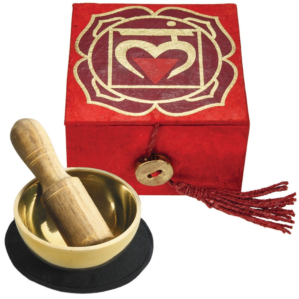 Mini Meditation Bowl Box: 2in Root Chakra