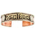 Copper and Brass Cuff Bracelet: Healing Shiva