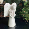 Soapstone Angel Holding Dog Sculpture- Gift for Lost Pet