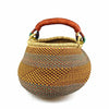 Bolga Pot Basket - Mixed Colors