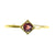 Garnet Brass Stackable Ring, PACK OF 3