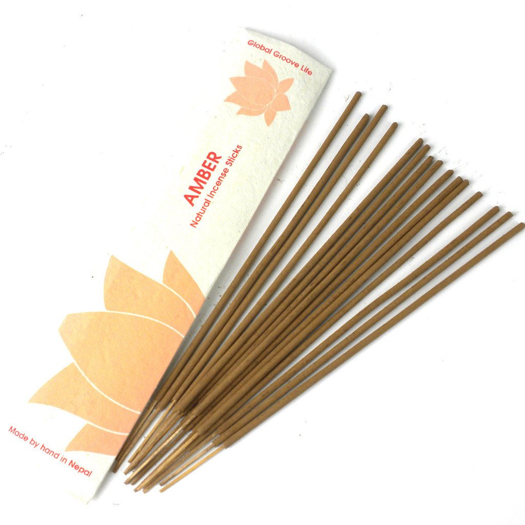 Stick Incense, Amber - Pack of 10 Sleeves