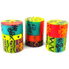 Hand-Painted Votive Candles, Boxed Set of 3 (Matuko Design)