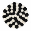 Black & White Felt Ball Trivet