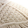 Macrame Pillow with Fringe, Square 14 inch