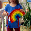 Rainbow Felt Shoulder Bag