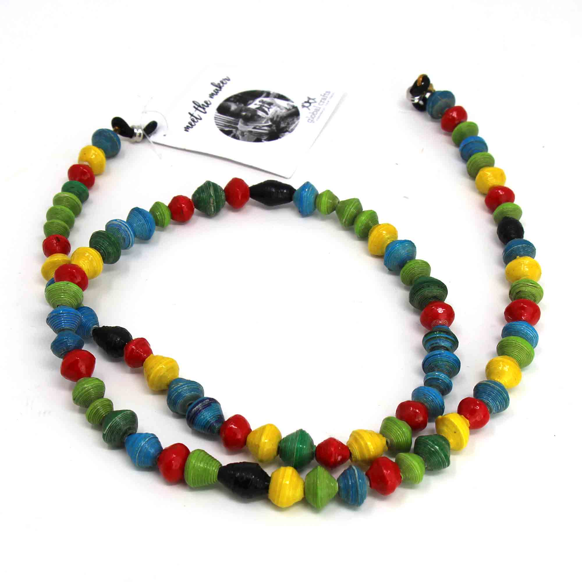 Haiti Papier Mache Bead Bracelet - PACK OF 3 - Global Crafts Wholesale