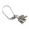 Elephant Trunk Up Brass Earrings, Silver, PACK OF 3