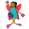 Brown Skin Tone Black Hair Felt Tooth Fairy Pillow