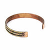 Copper and Brass Cuff Bracelet: Healing Twist