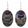 Lavender Frost Abalone Oval Earrings